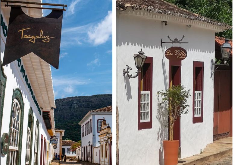 Dois restaurantes de Tiradentes